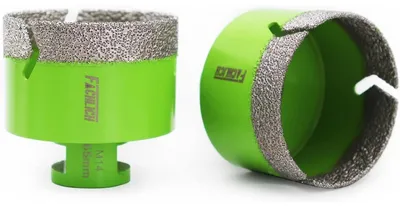 Produktbild von Diamant-Bohrkronen 2 Stk. 65mm Vakuumgelötet M14 für Fliesen, Granit, Beton