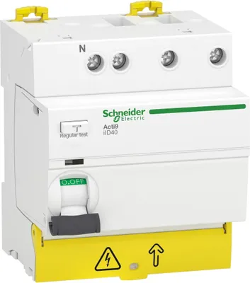 Immagine prodotto di Elso Acti9 iID40, interruttore differenziale, 3P+N, 40 A, 30 mA, tipo A, 1 pz.