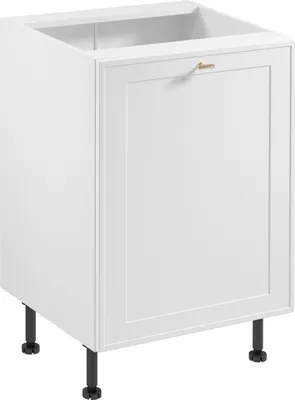 Produktbild von Küchenunterschrank 60 cm ohne Arbeitsplatte Küchenschrank, Sorento D60 Weiß