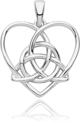 Image de Pendentif Femme Coeur Plaqué Rhodium Argent fin 925 - 24mm*20mm; TRS33067