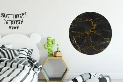 Produktbild von MuchoWow® - Mauerkreis - Wandbilder - Runde Bild - Bild aus Aluminium - Schlafzimmer - Wohnzimmerdekoration - Wand Dekoration