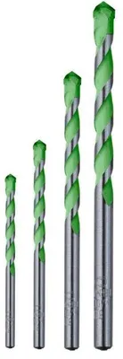 Zdjęcie produktu dla kwb 052800 40Cr steel Granite drill bit 4-piece 5 mm, 6 mm, 8 mm, 10 mm Cylinder shank 1 Set