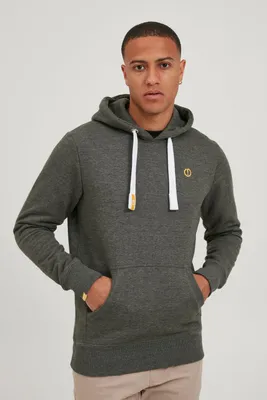 Produktbild von SOLID SDBennHood Herren Kapuzenpullover Hoodie Pullover mit Kapuze Kordelzug Kängurutasche Rippbündchen Label-Details Baumwollmischung Regular fit