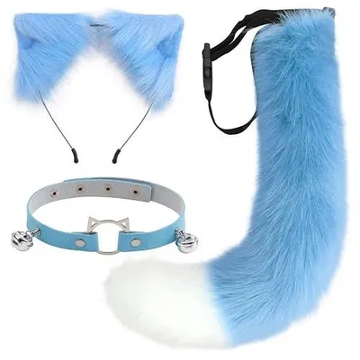 Zdjęcie produktu dla Ogon lisa opaska uszami kostium halloween cosplay kobiety zestaw