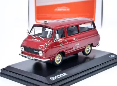 Obrázek produktu pro Škoda 1203 (1974) Taxi - Červená Rubínová ABREX 1:43.