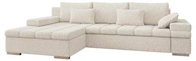 Produktbild von MIRJAN24 Ecksofa Bangkok, Stilvoll L-Form Sofa mit Schlaffunktion und Bettkasten, Wohnlandschaft (Seite: Links, Bella 05)
