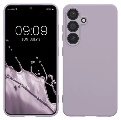 Produktbild von kwmobile Handyhülle für Samsung Galaxy S25 Hülle - weiches Handy Silikon Case - Schutzhülle Cover - Lavendel