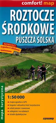 Immagine prodotto di Roztocze Środkowe Puszcza Solska carta turistica laminata 1:50 000