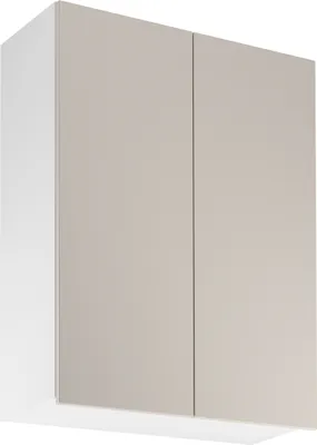 Produktbild von Hängeschrank 80 cm mit 2 Türen Küchenmöbel Küchenschrank, Sorento G80 Weiß/Beige