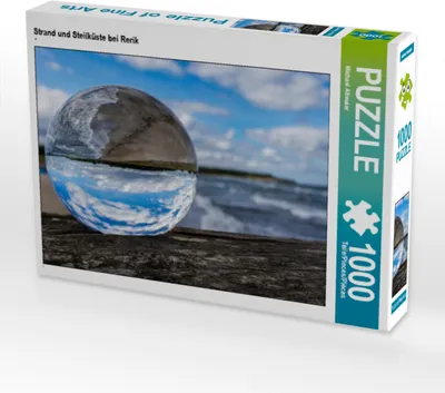 Produktbild von CALVENDO Puzzle Strand und Steilküste bei Rerik 1000 Teile Puzzle quer | 1000 pieces, finished size 25.2 × 18.9 in (64 × 48 cm) | Photo puzzle for happy hours
