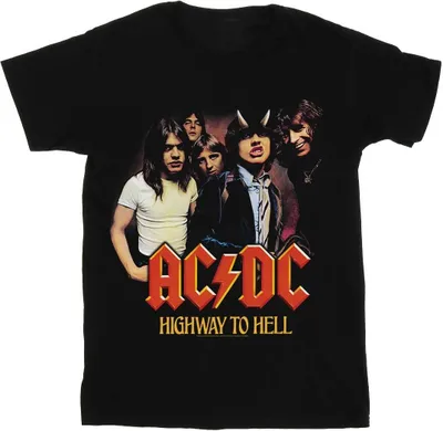 Immagine prodotto di AC/DC - Maglietta "Highway To Hell" per ragazzi BI4007 (116) (Nero)