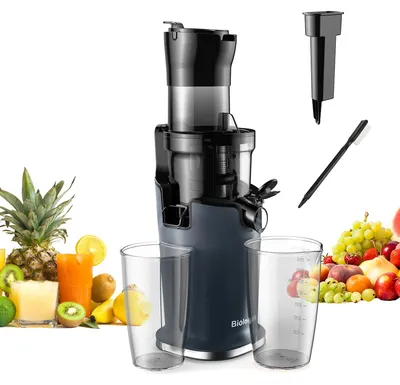 Produktbild von Slowjuicer – Entsafter – Saftbereiter – Saftzentrifuge – 78 mm Einfüllöffnung – 200 W – 40-65 U/min – Für ganze Früchte