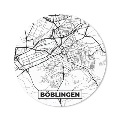 Produktbild von MuchoWow® Mauspad Mousepad Böblingen - Karte - Stadtplan 50x50 cm - Mousepads - Maus Mat - Pad - Mausunterlage - Vinyl