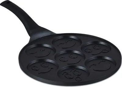 Image de Poêle à crêpes avec visages