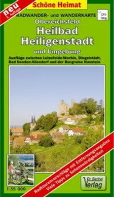 Immagine prodotto di Obereichsfeld, Heilbad Heiligenstadt e dintorni 1 : 35 000. carta ciclistica ed escursionistica