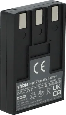 Produktbild von vhbw Akku kompatibel mit Canon PowerShot SD110, SD500, SD10, SD100 Kamera (650 mAh, 3,6 V, Li-Ion)