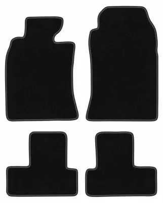 Image de Tapis de sol en moquette pour Mini Cooper R52 2004-2008 (à hayon) – jeu 4 pièces, noirs, sur mesure – Wielganizator BASIC