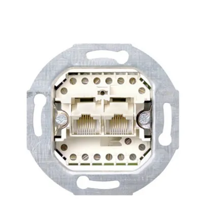 Obrázok produktu pre GIRA vložka UAE/IAE/ISDN zásuvka Standard 55, E2, Event clear, Event, Event opaque, Esprit, ClassiX, System 55 01900 (019000)