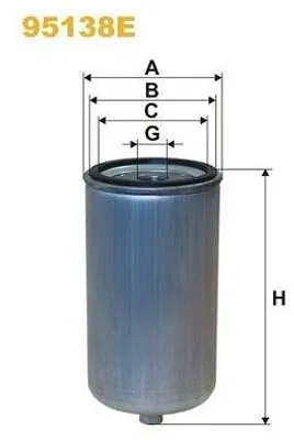 Produktbild von Kraftstofffilter WIX FILTERS 95138E Anschraubfilter
