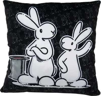 Produktbild von Kissen 30x30cm, Bob&Bobek, schwartz