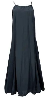 Produktbild von Natürliches Boho Sommerkleid, Alternatives Baumwollkleid - Schwarz, Damen, Baumwolle, Größe: M
