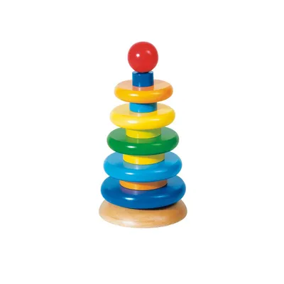 Produktbild von goki 58966 Stapelturm, bunt (1 Stück)