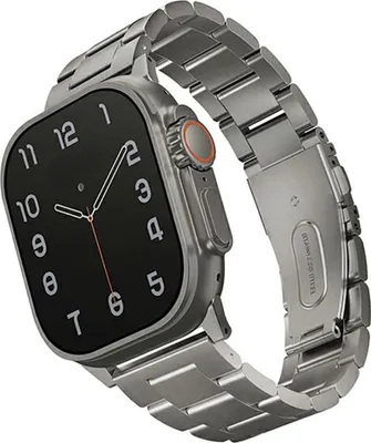 Immagine prodotto di Uniq Pasek Osta Apple Watch 42/44/45/ 49Mm Serie 1/2/3/4/5/6/7/8/9/10/Se/Se2/Ultra/Ultra 2 Acciaio inossidabile Srebrny/Titanio Argento