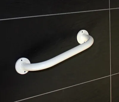 Obrázek produktu pro Kovové madlo k vaně 30cm madlo k vaně bílé Madlo Madlo Přístupová pomůcka