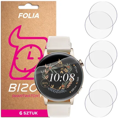 Produktbild von 6x Schutzfolie für den Bildschirm für Huawei Watch GT 3 42 mm, Bizon Watch HydroFlex