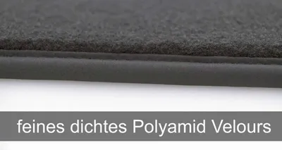 Produktbild von Fußmatten passend für VW ID4 ID.4 (4-teilig) Premium Velours Automatten Matten Innen Schwarz