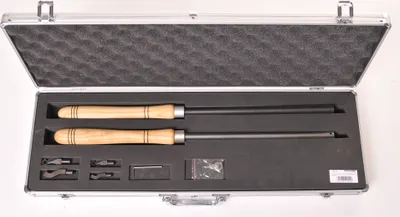 Produktbild von Haken Set Holzheft im Aluminiumkoffer Klein Drechsler drechseln woodturning woodturner  (SET023)