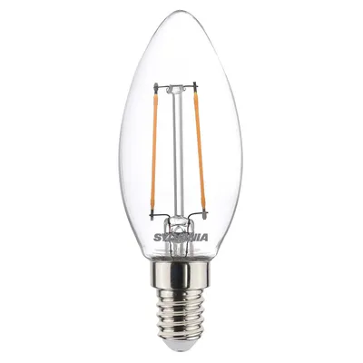 Image de Ampoule Flamme Sylvania E14 25w Effet Flamme Décoratif, Lumière Blanc Chaud 2700k - Sylvania