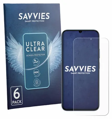 Produktbild von 6x Für realme C100x Schutzfolie Savvies Displayschutz Display Schutz Folie Klar Transparent
