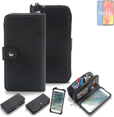 Produktbild von K-S-Trade 2in1 Handyhülle Schutzhülle kompatibel mit Lava Blaze Pro  & Portemonnee Cover Handy Hülle Case Etui Geldbörse Wallet Bookstyle Hülle