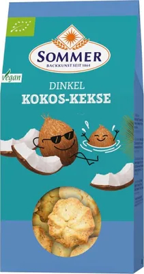Produktbild von Open Food 4056114005895, Dinkelmehl* type 630 (35%), palmöl*, rübenzucker*, kokosraspeln* (25%), meersalz kann spuren von..., 518 kcal, 6,1 g, 51 g, 27 g, 31 g