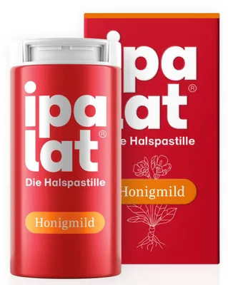 Image de Ipalat pastilles pour la gorge au miel, sans menthol, fraîches 40 pces