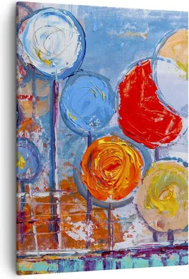 Produktbild von Bild auf Leinwand - Leinwandbild - Einteilig - Abstraktion modern - 50x70cm - Wand Bild - Wanddeko - Wandbilder - Leinwanddruck - Wanddekoration - Leinwand bilder - Wandbild - PA50x70-4013