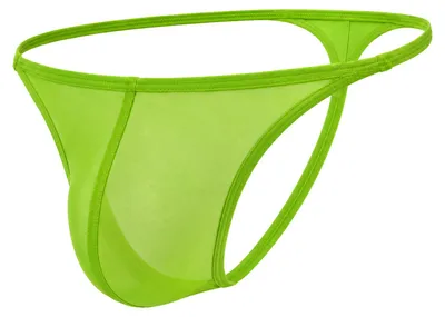 Image de MODUS VIVENDI Delusion Thong Transparent Neon - 1x Taille XL