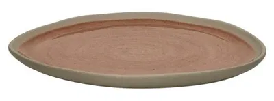 Produktbild von Pomax Primeval Frühstücksteller aus Porzellan, Terrakotta, L 20,4 x B 20 x H 1,5 cm