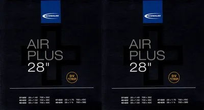 Produktbild von 2x Schwalbe Air Plus 28 Schlauch DV17AP Dunlop Ventil Fahrrad Bicycle Tube