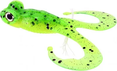 Produktbild von Gunki Bull Frog 100 Lime Chart Pepper Gummifrosch