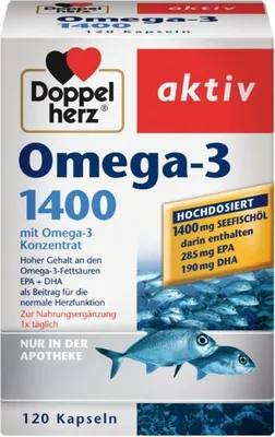 Produktbild von Doppelherz Omega-3 1400, 120 St. Kapseln