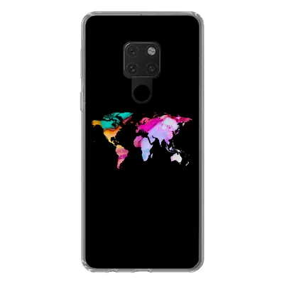 Produktbild von MuchoWow® Handyhülle Schutzhülle Hülle für Huawei P40 Lite Weltkarte - Farbe - Aquarell Silikon Softcase Handy Hülle - Handy