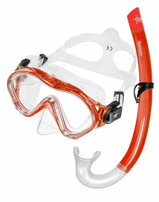 Produktbild von Abysstar Kiros Junior-schnorchelset Rot  Kinder Rot One Size