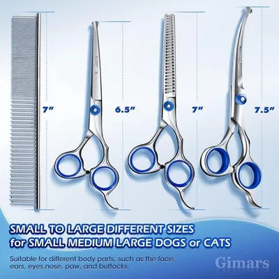Productafbeelding van Famanu Scheren-set - RVS kantoorscharen, 3 stuks