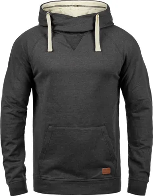Produktbild von Blend BHSales Herren Kapuzenpullover Hoodie Pullover mit Kapuze Kordelzug Kängurutasche Rippbündchen Label-Details Baumwollmischung Regular fit
