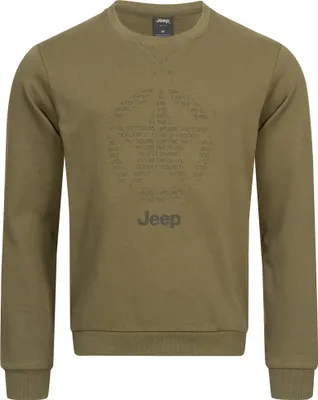 Produktbild von Jeep Herren Rundhals-Sweatshirt Star ganz braun