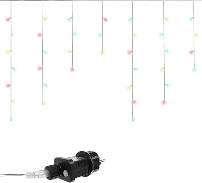Obrázek produktu pro ISO 11518 Vánoční světelný závěs 300 LED, 2.48 W multicolor 15 m