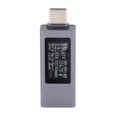 Immagine prodotto di Tester USB tipo C Multimetro digitale multifunzione Tensione amperometro Voltmetro di potenza Amperometro DC4-30V 0-12A KWS-2301C