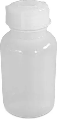 Produktbild von 250 ml Weithalsflasche Laborflasche LDPE-Flasche Liquidflasche rund, dicht Farbe transparent